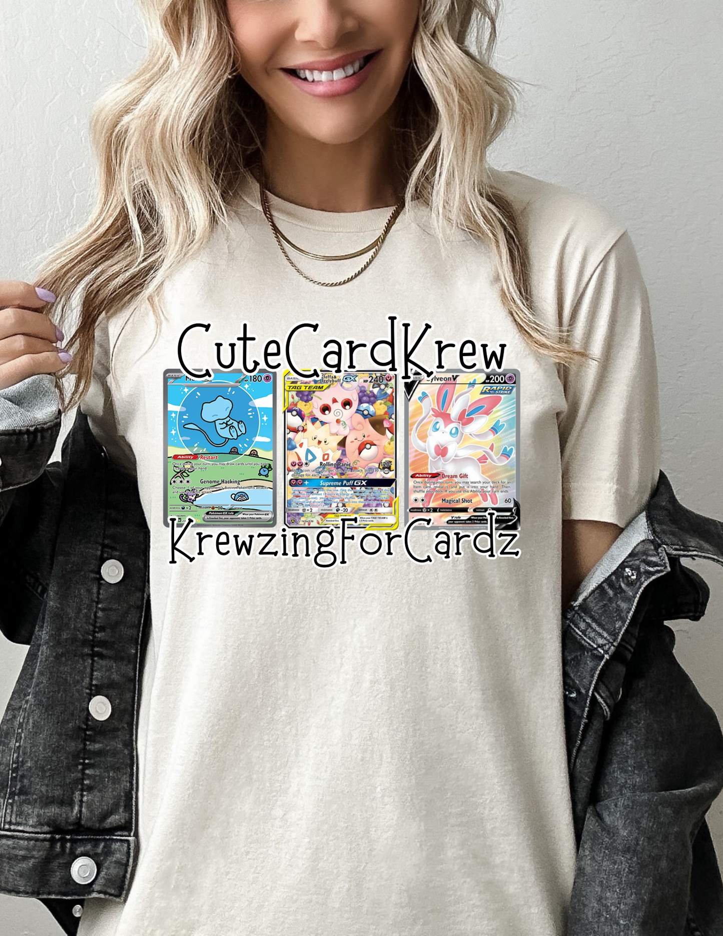 Short Sleeve Cute Card Krew